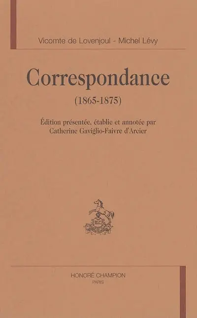 Correspondance (1865-1875)