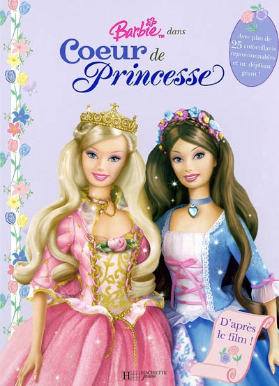 Barbie dans Coeur de princesse : un livre panoramique avec des autocollants