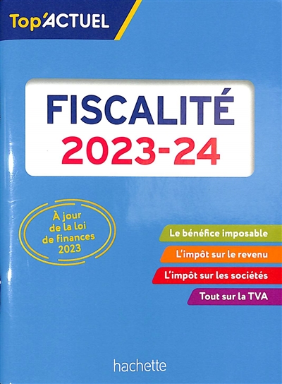 Fiscalité : 2023-2024