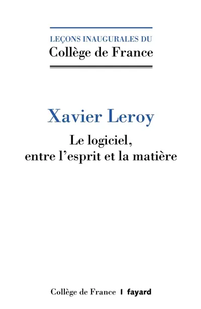 Le logiciel, entre l'esprit et la matière