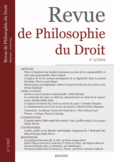 Revue de philosophie du droit, n° 3
