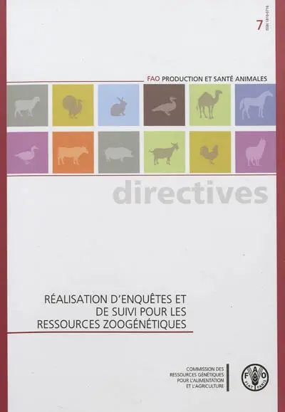 Réalisation d'enquêtes et de suivi pour les ressources zoogénétiques