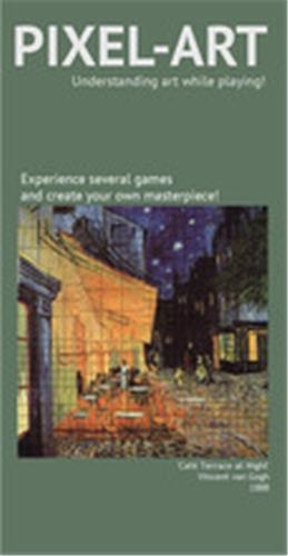Pixel-Art Game Café Terrace at Night