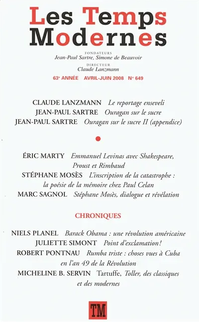 Temps modernes (Les), n° 649