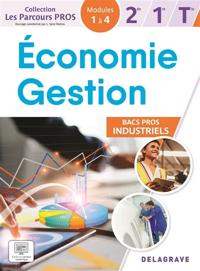 Economie, gestion 2de, 1re, terminale bacs pros industriels : modules 1 à 4