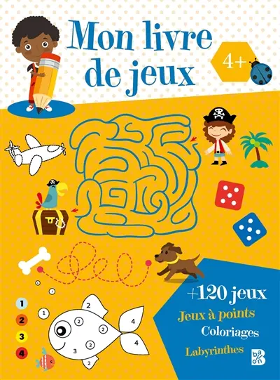 Mon livre de jeux 4+ (jaune)