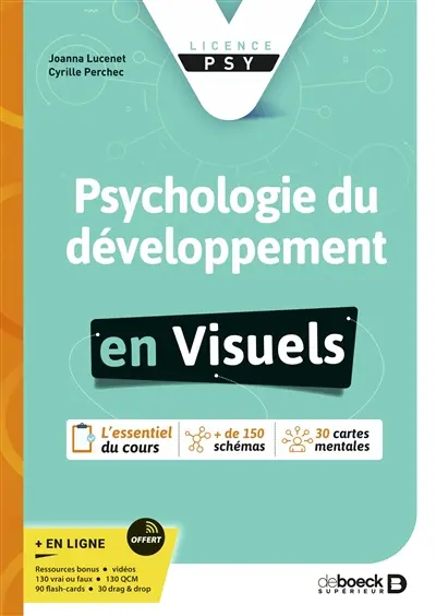 Psychologie du développement : licence psy : l'essentiel du cours, + de 150 schémas, 30 cartes mentales