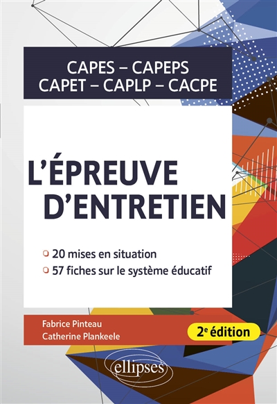 L'épreuve d'entretien : Capes, Capeps, Capet, CAPLP, CACPE : 20 mises en situation, 57 fiches sur le système éducatif
