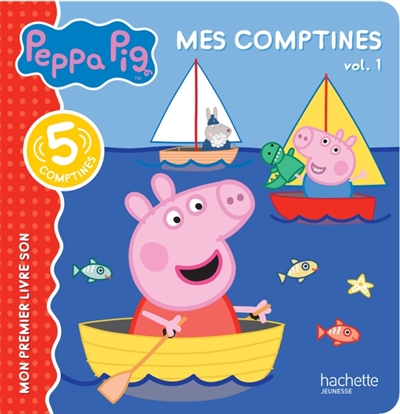 peppa pig : mes comptines : 5 comptines. vol. 1