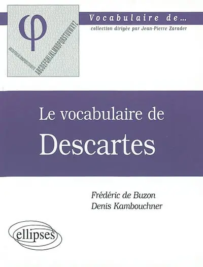 Le vocabulaire de Descartes
