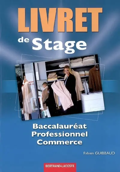 Livret de stage, baccalauréat professionnel commerce