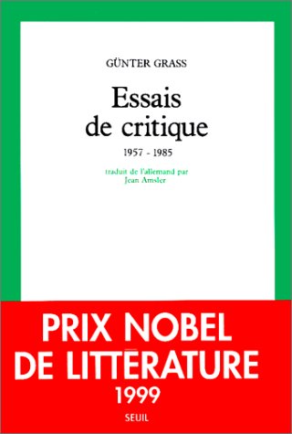 Essais de critique : 1957-1985