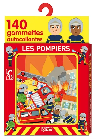 Les pompiers : 140 gommettes autocollantes