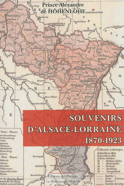 Souvenirs d'Alsace-Lorraine, 1870-1923