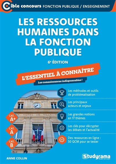 Les ressources humaines dans la fonction publique : l'essentiel à connaître, cat. A+, cat. A, cat. B