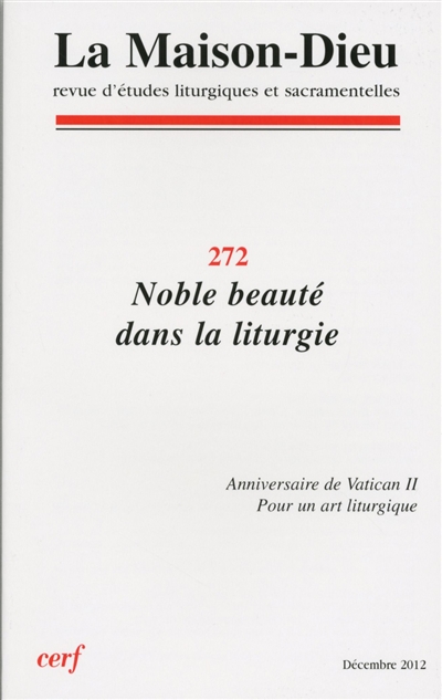 Maison Dieu (La), n° 272....