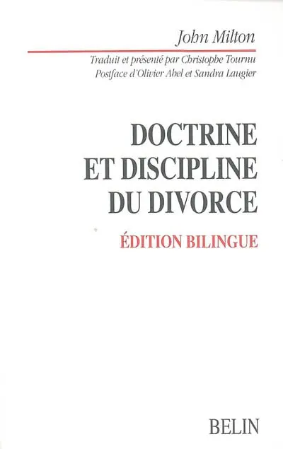 Doctrine et discipline du divorce