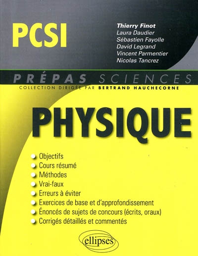 Physique PCSI