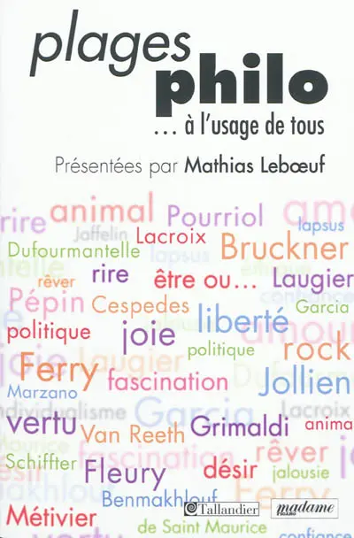 Plages philo... à l'usage de tous