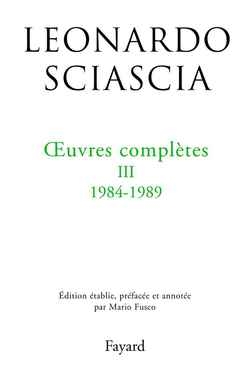 Oeuvres complètes. Vol. 3. 1984-1989