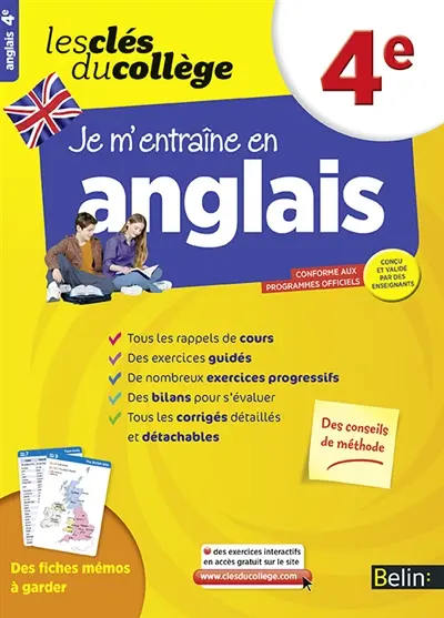 Je m'entraîne en anglais, 4e