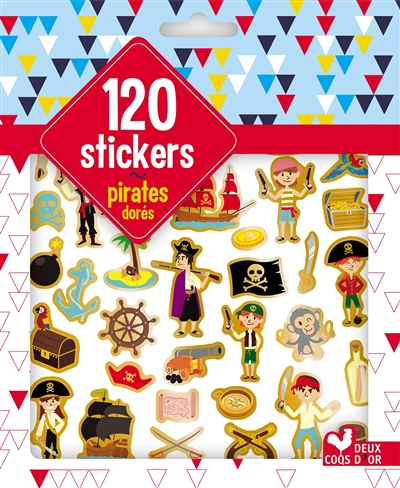 120 stickers : pirates dorés
