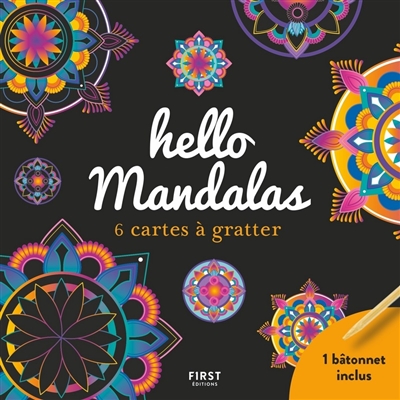 Hello mandalas : 6 cartes à gratter