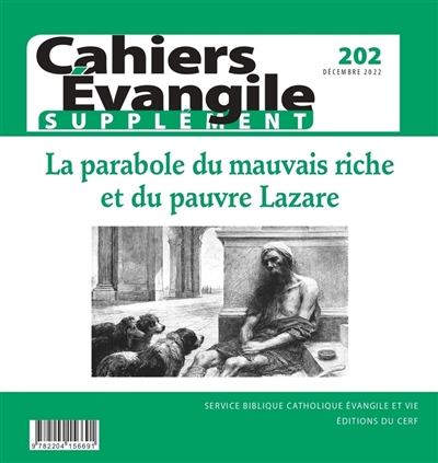 cahiers evangile, supplément, n° 202. la parabole du mauvais riche et du pauvre lazare