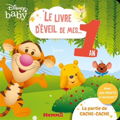 disney baby : la partie de cache-cache : le livre d'éveil de mes... 1 an