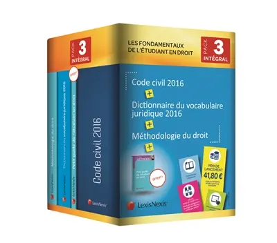 Pack les fondamentaux de l'étudiant en droit 3 : intégral