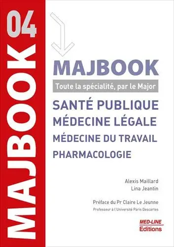 Santé publique, médecine légale, médecine du travail, pharmacologie