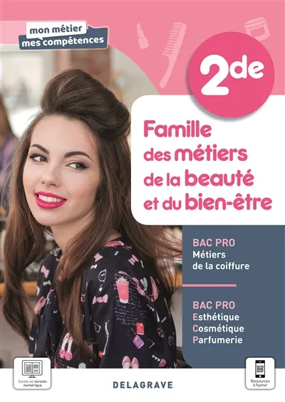 Famille des métiers de la beauté et du bien-être, 2de : bac pro métiers de la coiffure, bac pro esthétique, cosmétique, parfumerie