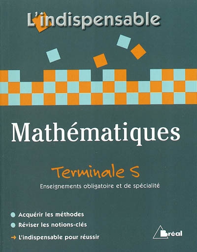 Mathématiques terminale S, enseignement obligatoire et enseignement de spécialité