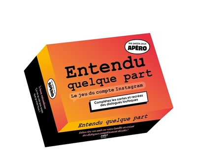 Petit apéro : Entendu...