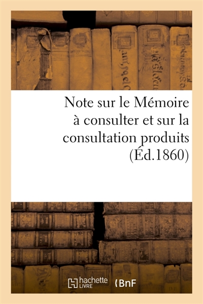Note sur le Mémoire à...