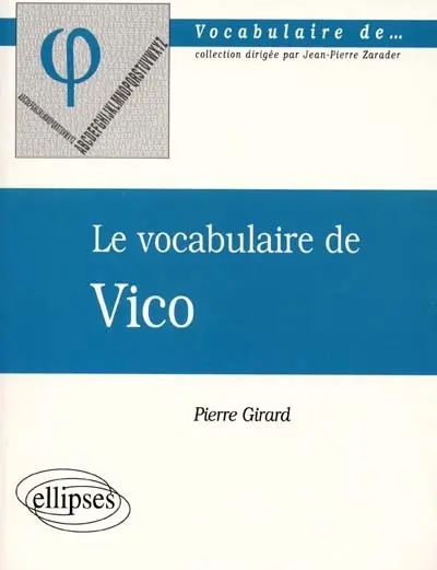 Le vocabulaire de Vico