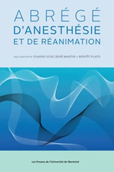 Abrégé d'anesthésie et de réanimation