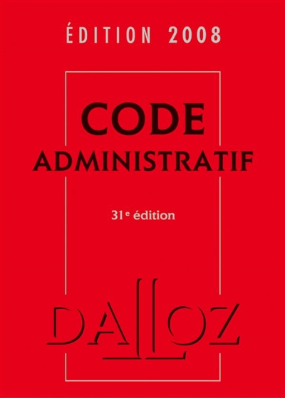 Code administratif 2008