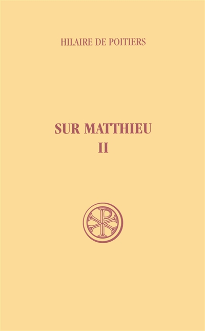 Sur Matthieu. Vol. 2