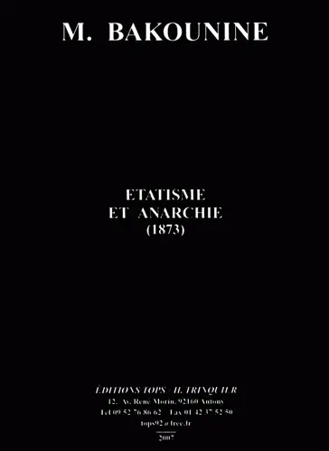 Etatisme et anarchie : 1873