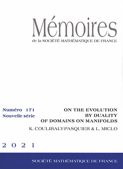 Mémoires de la Société mathématique de France, n° 171. On the evolution by duality of domains on manifolds