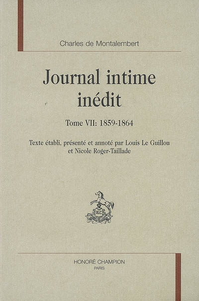 Journal intime inédit. Vol. 7. 1859-1864