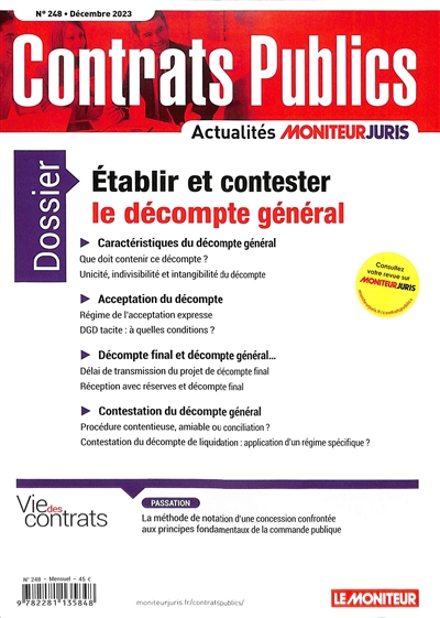 Contrats publics,...