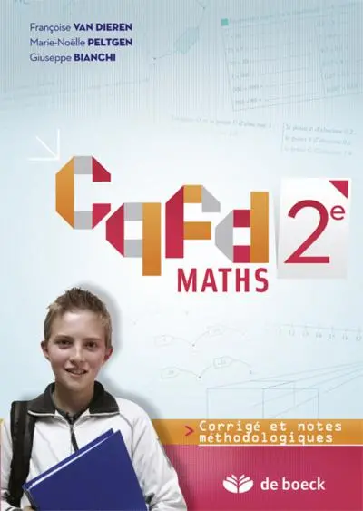 CQFD maths 2e : corrigé et notes méthodologiques