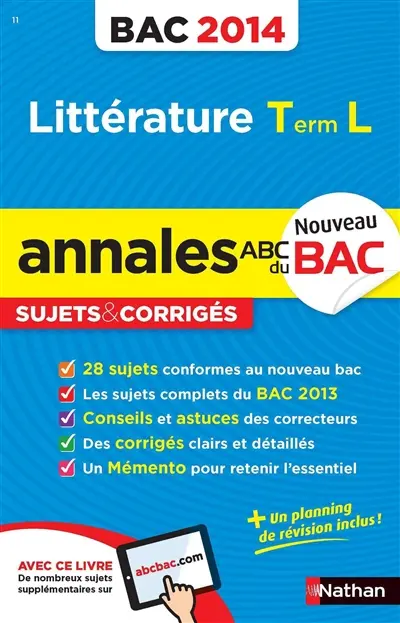 Littérature, terminale L : bac 2014
