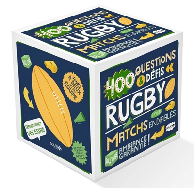 Roll'cube : 400 questions & défis rugby pour matchs endiablés