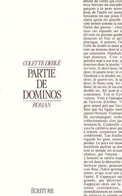 Partie de dominos