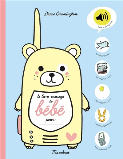 Le livre message de bébé