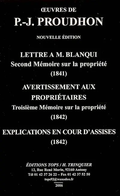 Oeuvres de P.-J. Proudhon