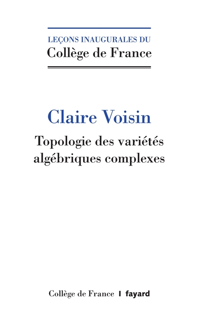 Topologie des variétés algébriques complexes